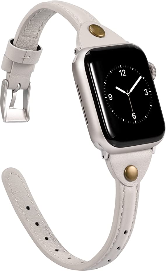 Wearlizer Floral Leather Band Compatible with Apple Watch Band